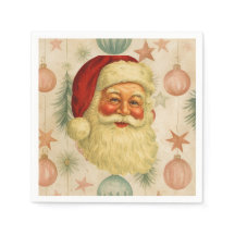 Vintage Santa Paper Napkins