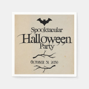 Serviette En Papier Vintage Spooktacular Batty Adult Halloween Party