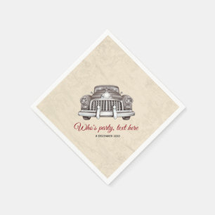Serviette En Papier vintage, voiture, voitures anciennes, Serviettes e
