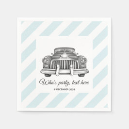 Serviette En Papier vintage, voiture, voitures anciennes, Serviettes e