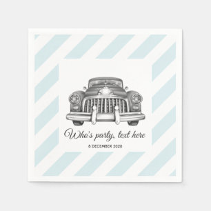 Serviette En Papier vintage, voiture, voitures anciennes, Serviettes e