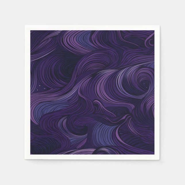 Serviette en papier violet (Devant)