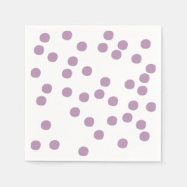 Serviette En Papier Violet / Lavender À petits pois
