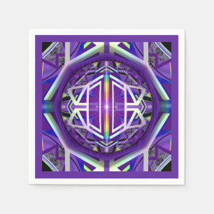 Serviette En Papier Violet W3