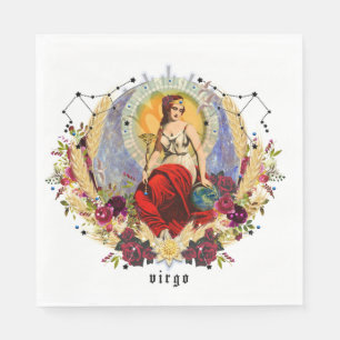 Serviette En Papier VIRGO Septembre Anniversaire du Zodiac fête d'ann