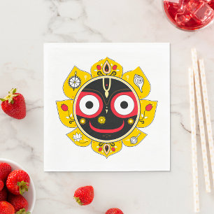 Serviette En Papier Visage de Lord Jagannath Divinité hindoue Spiritue