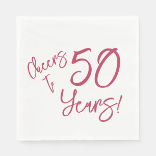 Serviette En Papier Viva Magenta encourage à 50 ans serviettes