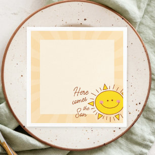 Serviette En Papier Voici Le Baby shower Garçon Son Little Sunshine