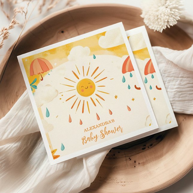 Serviette En Papier Voici le Son Jaune soleil (Créateur téléchargé)