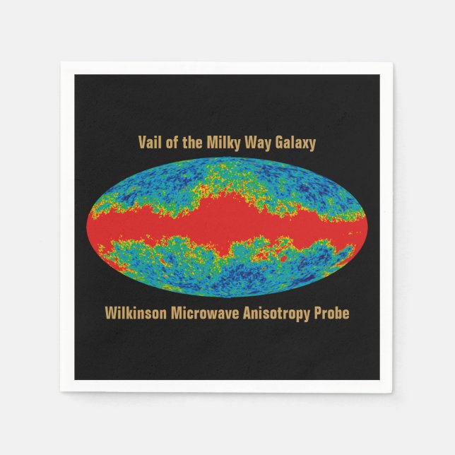 Serviette En Papier Voile Galaxy Voie Lactée sur l'univers WMAP (Devant)