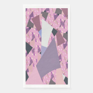 SERVIETTE EN PAPIER VOILES AU COUCHER DU SOLEIL ABSTRAIT