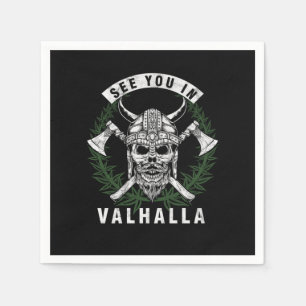 Serviette En Papier Voir Vous À Valhalla Cool Norsemen Myth Viking Sca