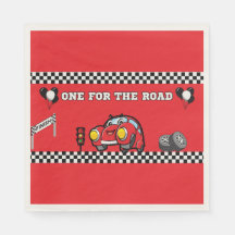 VOITURE DE COURSE STANDARD ROUGE, SERVIETTES DE RE