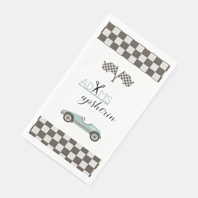 Serviette En Papier Voiture vintage Race (Coin)