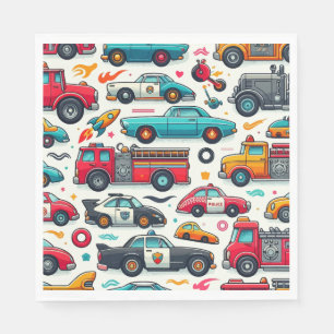 Serviette En Papier Voitures jouets
