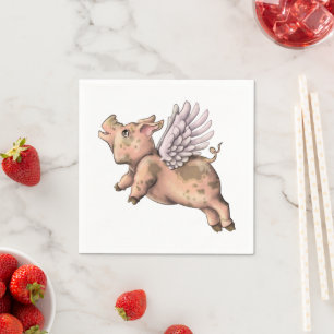 Serviette En Papier Voler des cochons