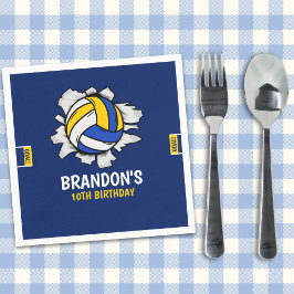 Serviette En Papier Volleyball Fun Birthday Boy