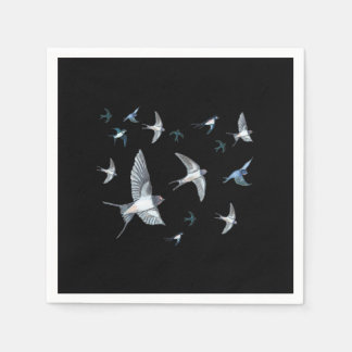 Serviette En Papier Vols d'hirondelles en vol