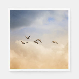 Serviette En Papier Vols d'oiseaux