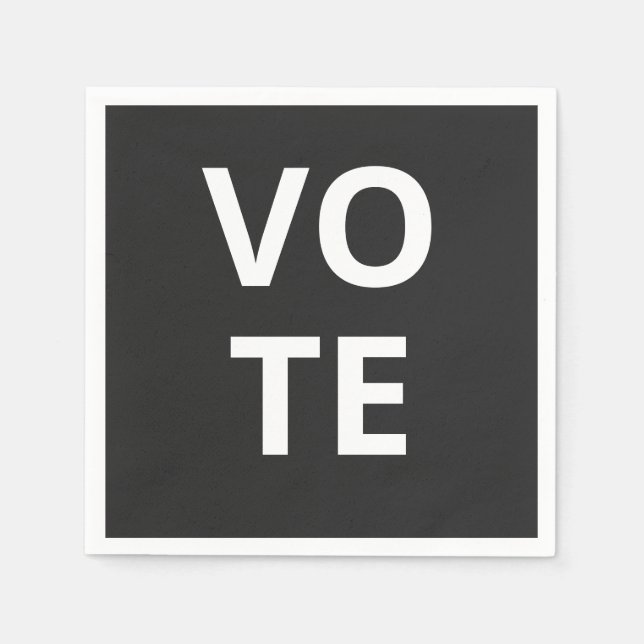 Serviette En Papier Vote (Devant)