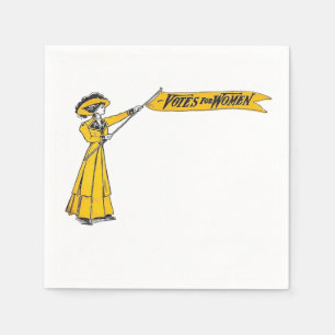 Serviette En Papier VOTES pour la partie de suffragette de serviettes
