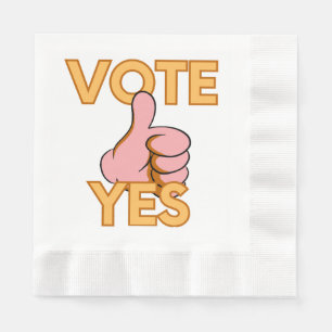 Serviette En Papier Votez oui