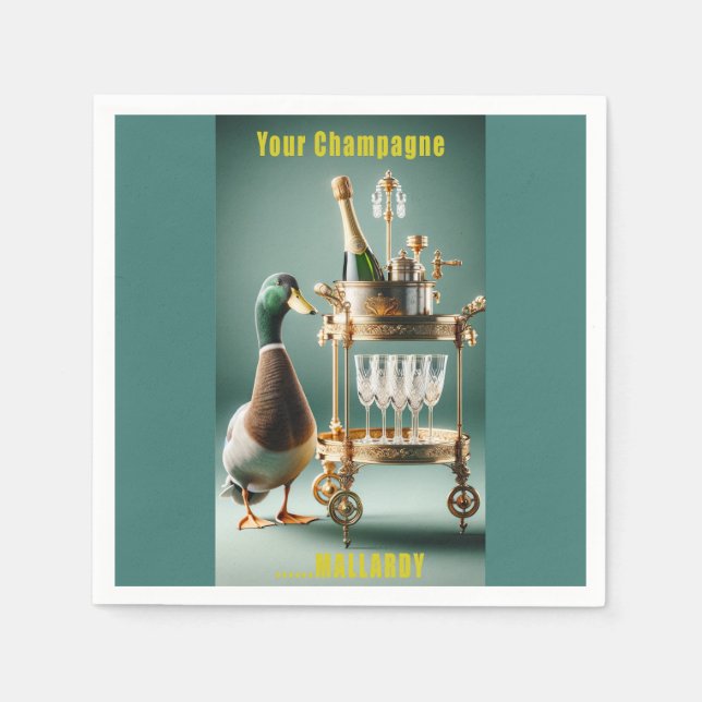 Serviette En Papier Votre Champagne Mallardy (Devant)