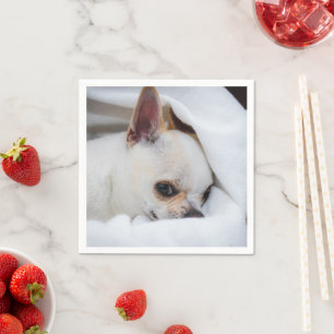 Serviette En Papier Votre chiot chien de compagnie photo personnalisée