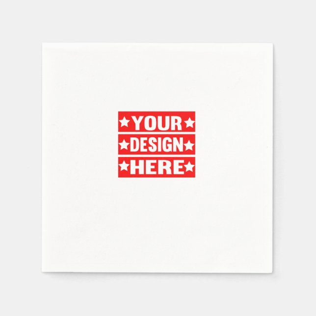 Serviette En Papier Votre conception ici personnalisée (Devant)