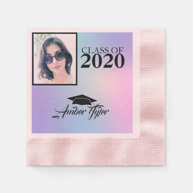 Serviette En Papier Votre Diplôme Photo (Devant)