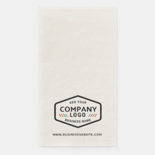 Serviette En Papier Votre logo d'entreprise et votre site Web Événemen