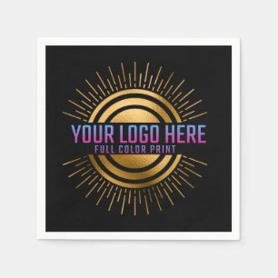 Serviette En Papier Votre logo ici couleur