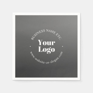 Serviette En Papier Votre logo ou conception d'entreprise & texte modi