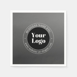 Serviette En Papier Votre logo ou design d'entreprise & texte modifiab
