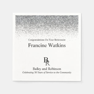 Serviette En Papier Votre Logo Retraite Professionnelle Parties scinti