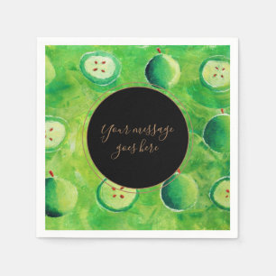 Serviette En Papier Votre message Apple Orchard