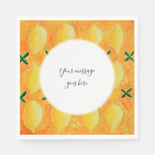 Serviette En Papier Votre message Lemons