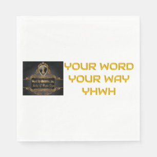 Serviette En Papier Votre Parole À Votre Façon YHWH