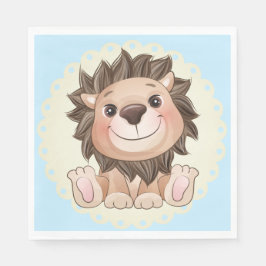 Serviette En Papier Vous êtes Grrreat Cute Lion Baby Boy