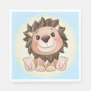 Serviette En Papier Vous êtes Grrreat Cute Lion Baby Boy