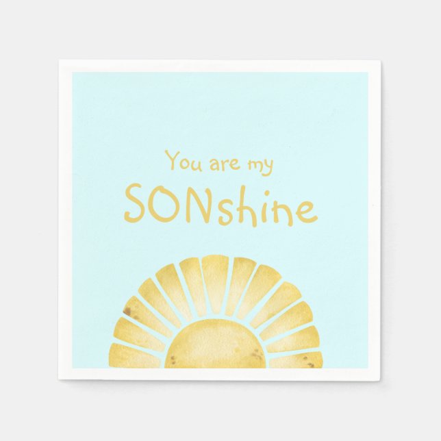 Serviette En Papier Vous êtes mon baby shower Sonshine (Devant)