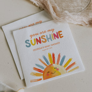 Serviette En Papier Vous Êtes Mon Baby shower Sunshine