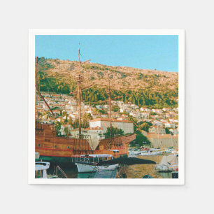Serviette En Papier Voyage à Dubrovnik Croatie