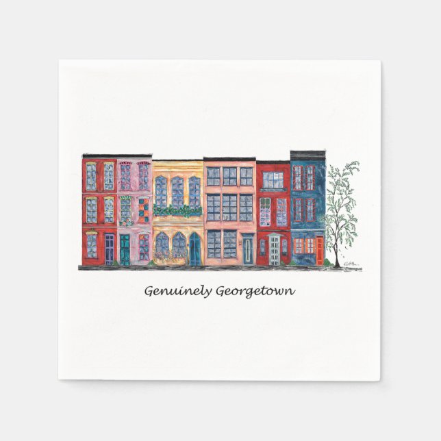 Serviette En Papier Vraiment Georgetown (Devant)