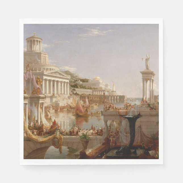 Serviette En Papier Vue sur l'Empire romain (Consommation de l'Empire) (Devant)