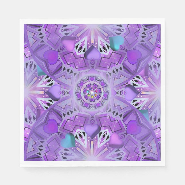 Serviette En Papier W2 pourpre (Devant)