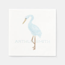 Watercolor Blue Crane