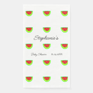 Serviette En Papier Watermelon Motif Baby shower Garçons Filles mignon