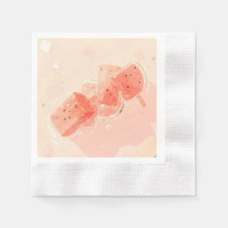 Serviette En Papier Watermelon Popsicle