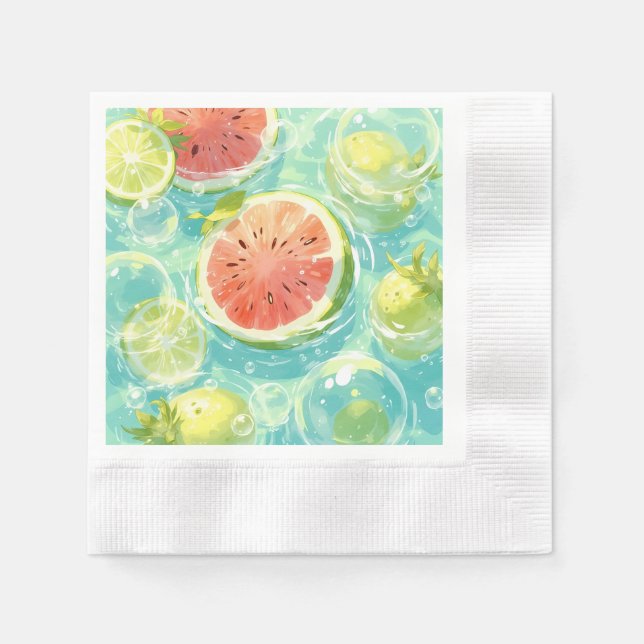 Serviette En Papier Watermelon Splash (Devant)